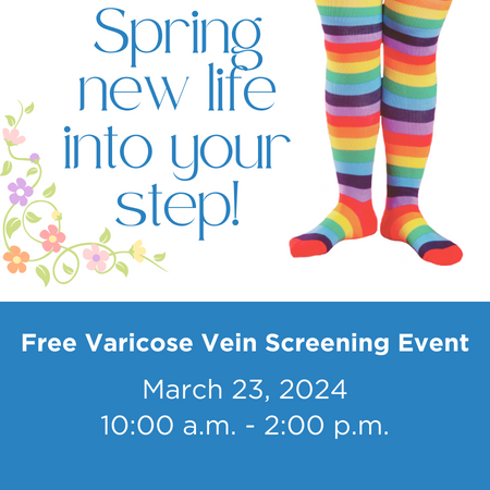 spring varicose vein screening event